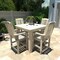 Highwood Usa Lehigh 5pc Square Counter Height Outdoor Patio Furniture Dining Set AD-CNL44-WAE - alternate 2